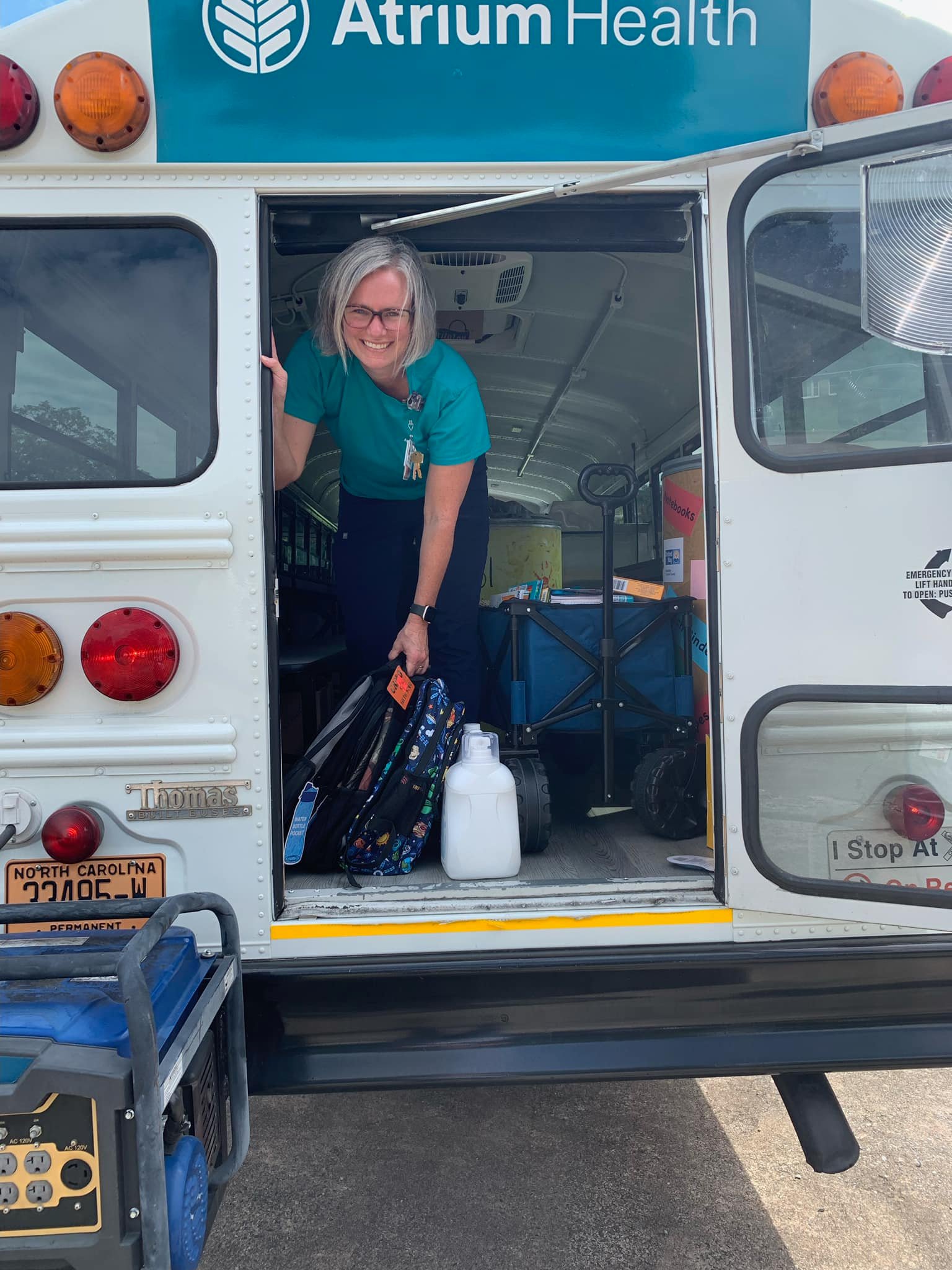 Stuff the Bus 2024 Volunteers Atrium